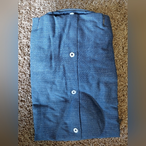 Good Man Brand Blue Men's Long Sleeve Button Down Shirt NWT - Picture 6 of 7